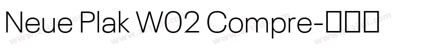 Neue Plak W02 Compre字体转换